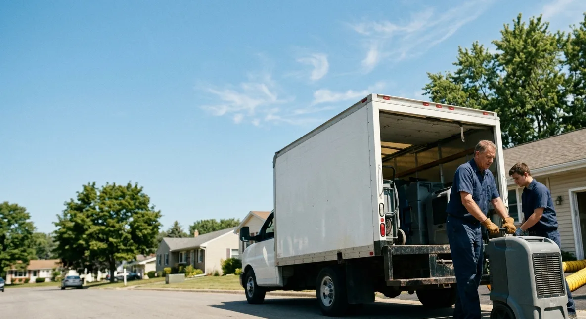 Water Damage Cleanup in Lewisville, OH near me